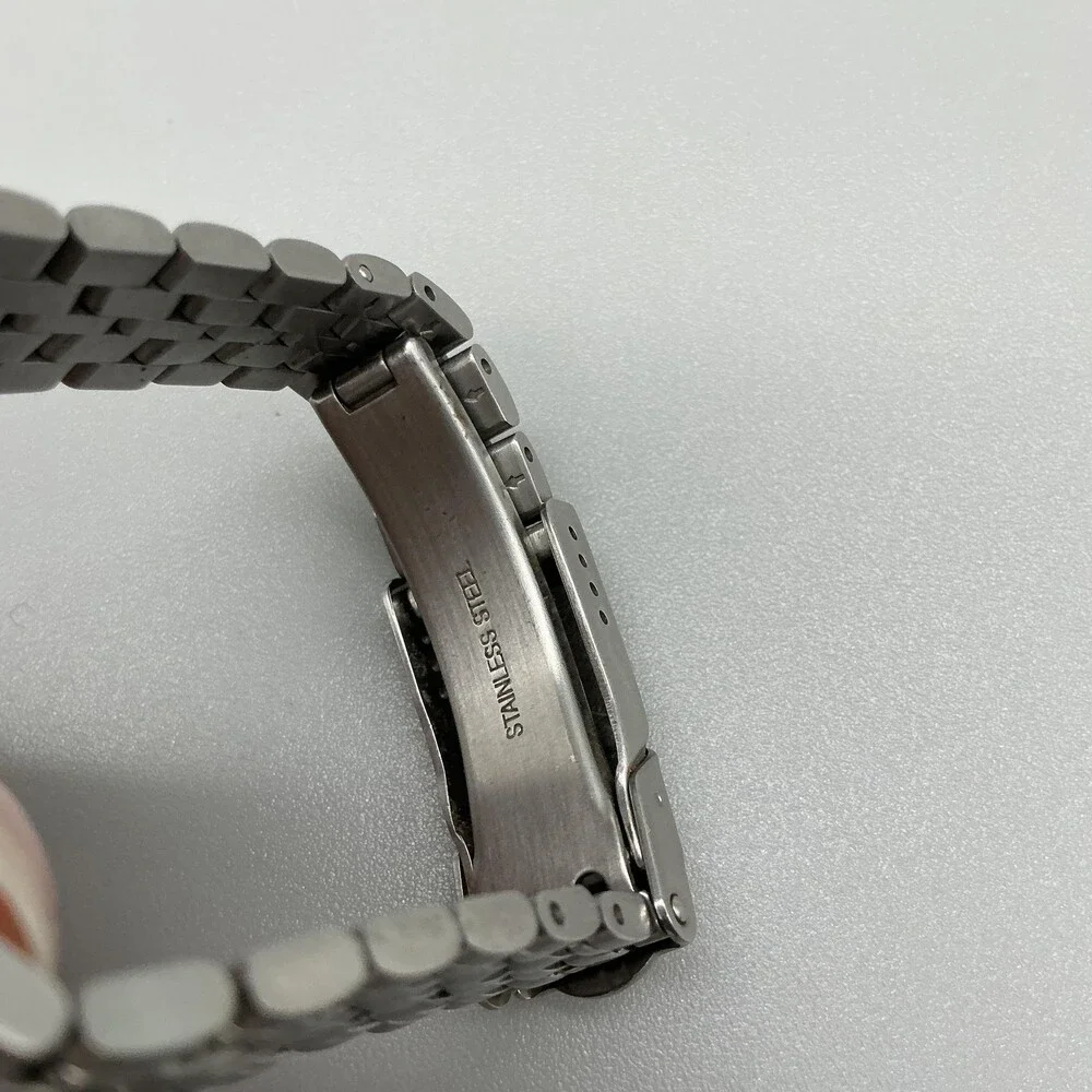 Helms Womens Watch 25mm Silver Tone Stainless 10 ATM Date New Battery 5.75